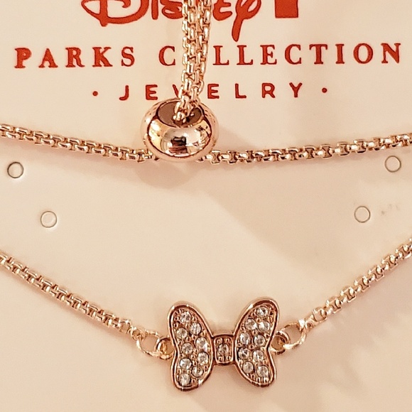 DISNEY PARKS SWAROVSKI CRYSTAL BOW BRACELET - Picture 4 of 5